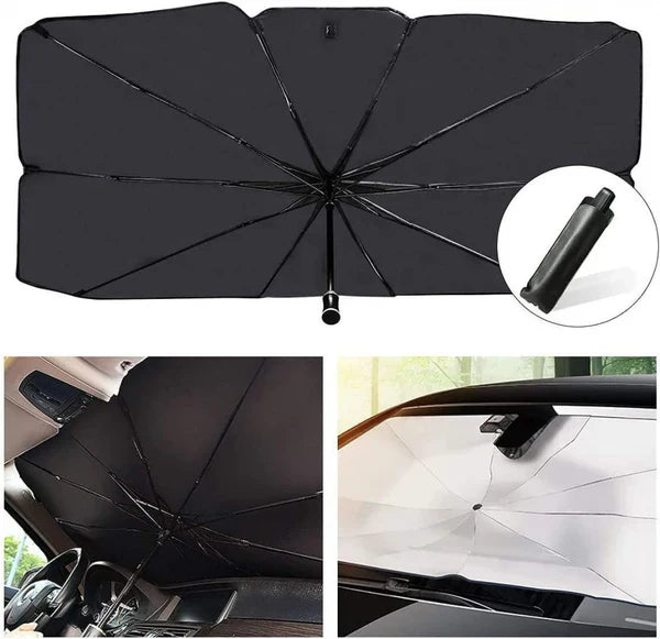 Premium Car Sunshade + FREE Solar Freshener