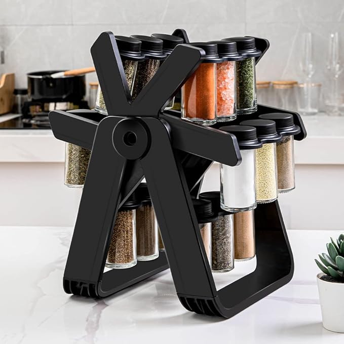 𝙕𝙖𝙧𝙬𝙖𝙝™ 18 Jar Rotating Spice Jar – طقم بهارات دوار 18 برطمان