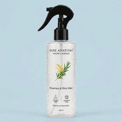Bare Anatomy Rosemary & Rice Water Hair Spray – 200ml
