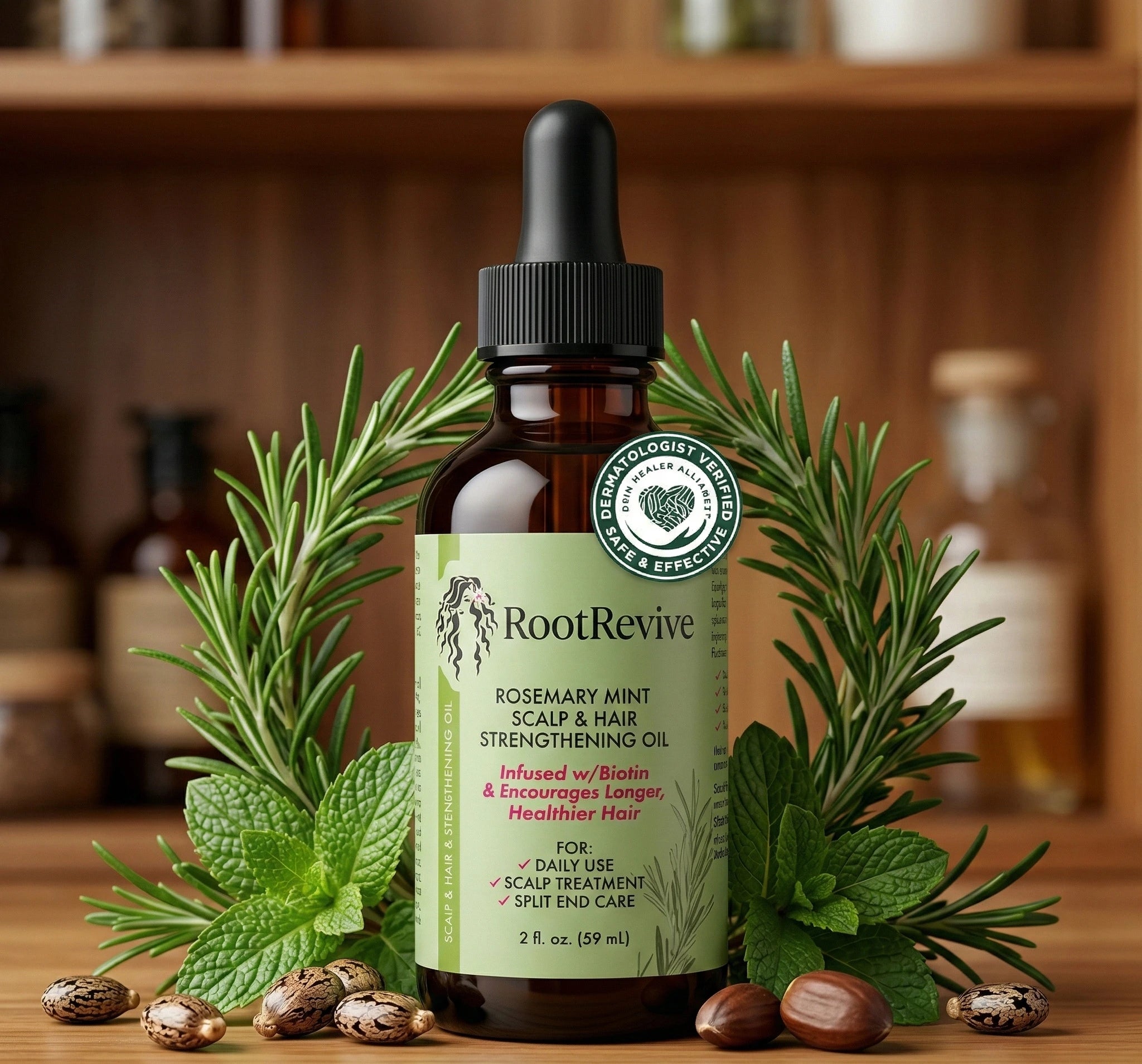 RootRevive™ Rosemary Mint Scalp & Hair Strengthening Oil (Original Formula)