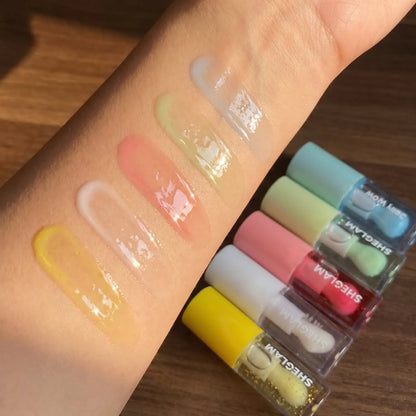 Sheglam Jelly Wow 5-Piece Mini Lip Oil Set (Moisturizing & Hydrating)
