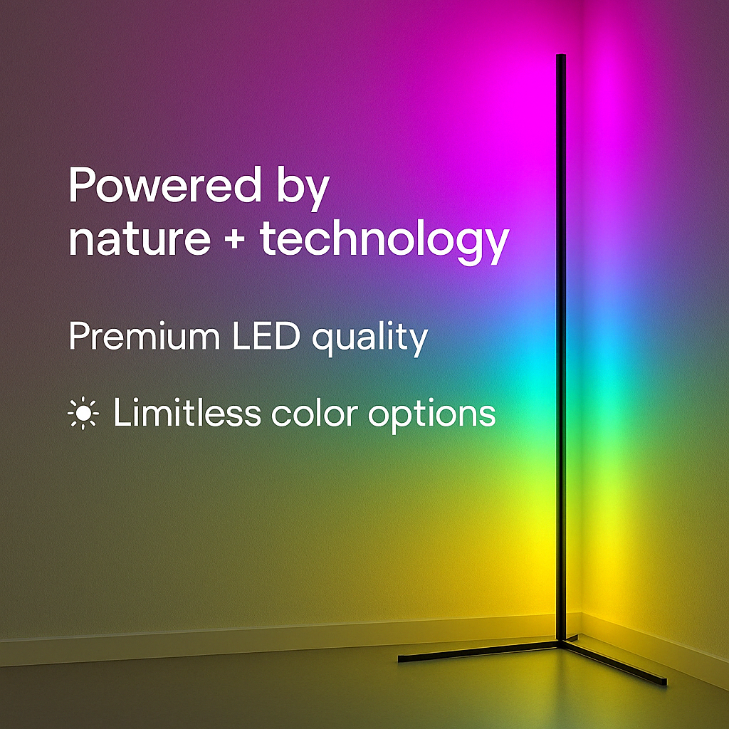 LED Corner Floor Lamp