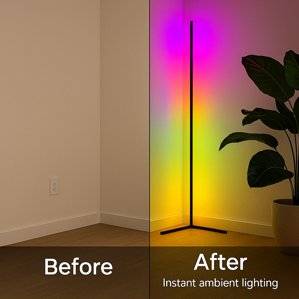 LED Corner Floor Lamp