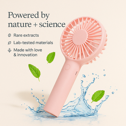 Portable Handheld Mini Rechargeable Fan