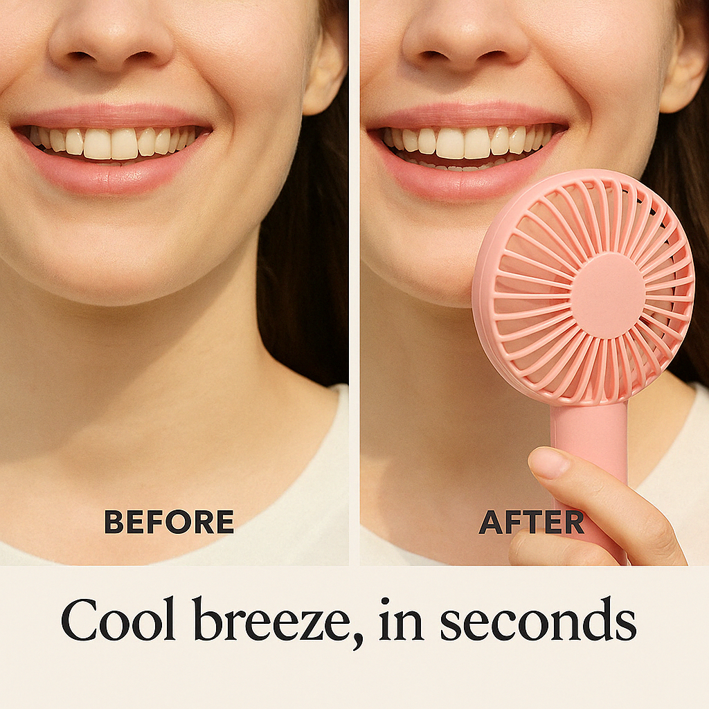 Portable Handheld Mini Rechargeable Fan