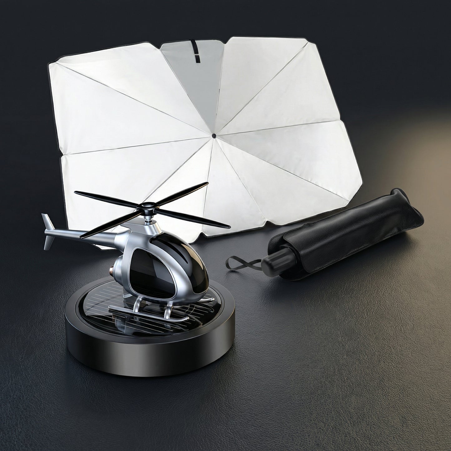 Premium Car Sunshade + FREE Solar Freshener