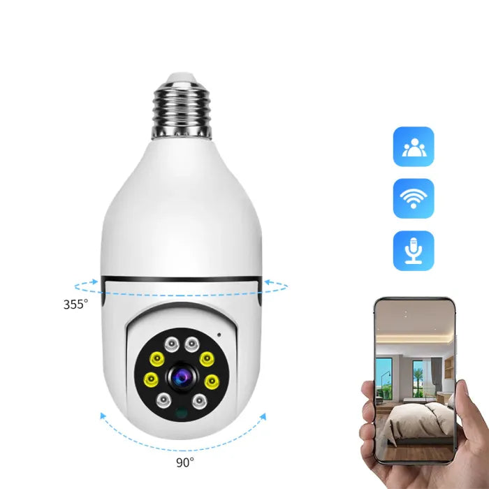 𝙕𝙖𝙧𝙬𝙖𝙝™ Night Vision Wireless Bulb Camera