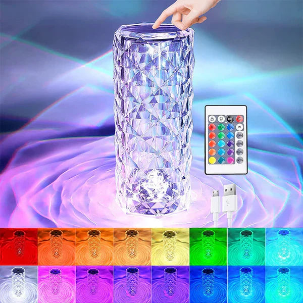 𝙕𝙖𝙧𝙬𝙖𝙝™LED Crystal Table Lamp | مصباح طاولة كريستال LED
