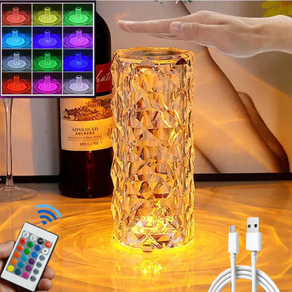𝙕𝙖𝙧𝙬𝙖𝙝™LED Crystal Table Lamp | مصباح طاولة كريستال LED